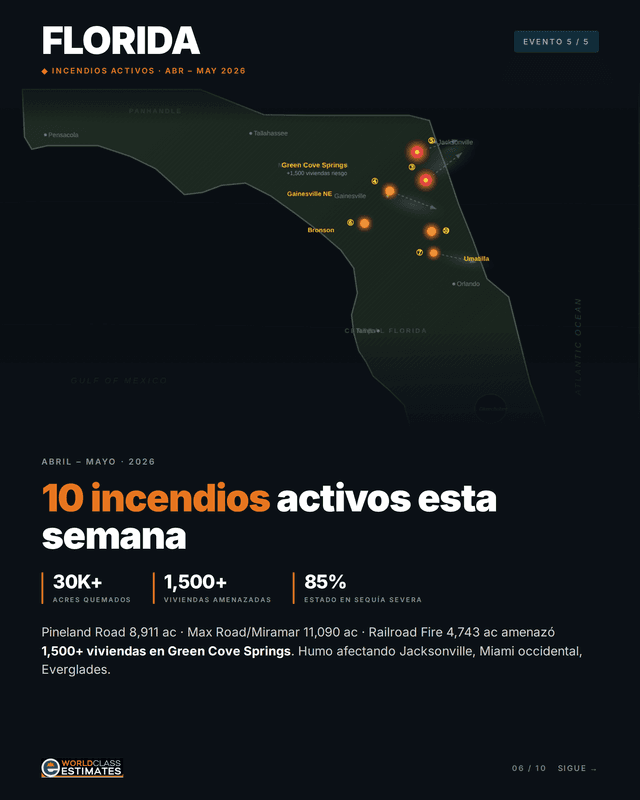 Florida Wildfires Map