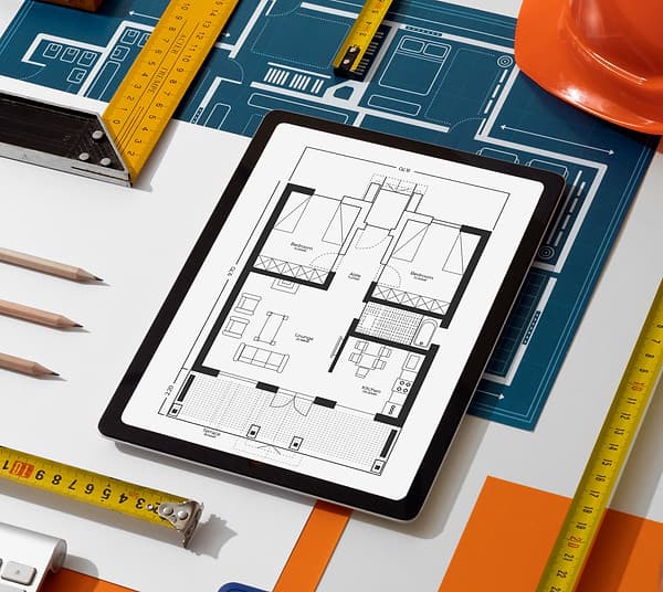 Professional property measurement tools and floor plans